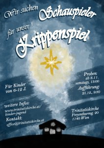 Flyer zum Krippenspiel